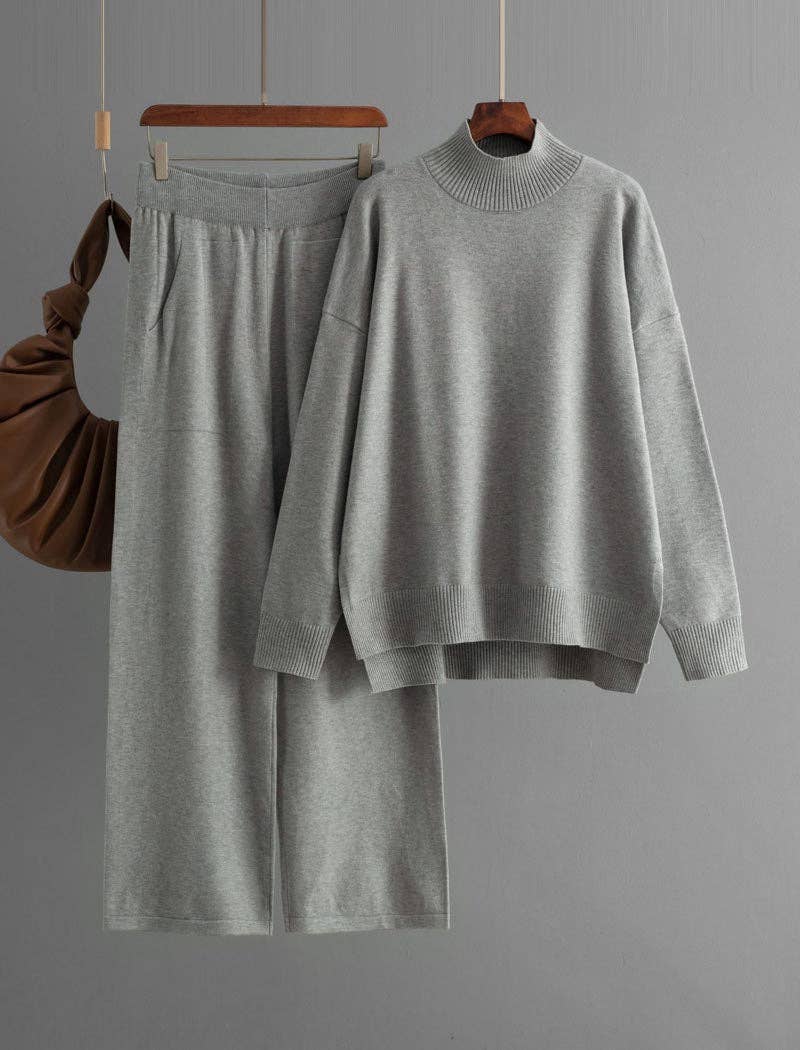 safistyle - Wholesale Lounge Set - Women's - Knitted Top and Pants Set1