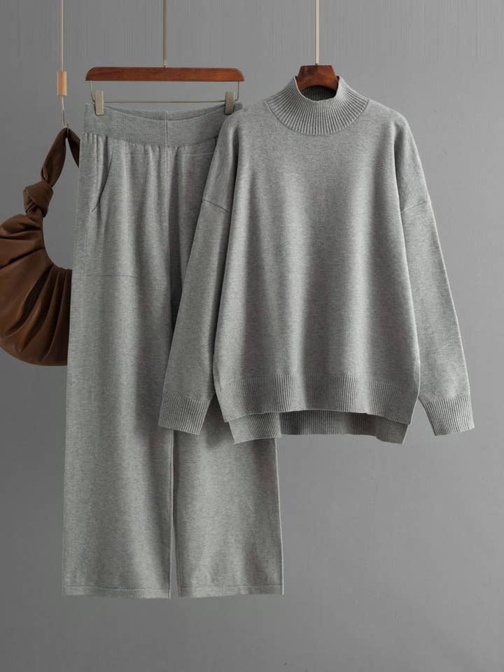 safistyle - Wholesale Lounge Set - Women's - Knitted Top and Pants Set1