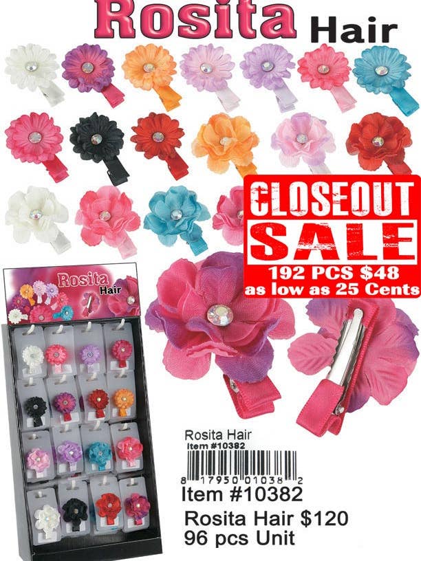 Accessoires pour cheveux Rosita - Liquidation 192 pièces. pour la vente par Puka Creations