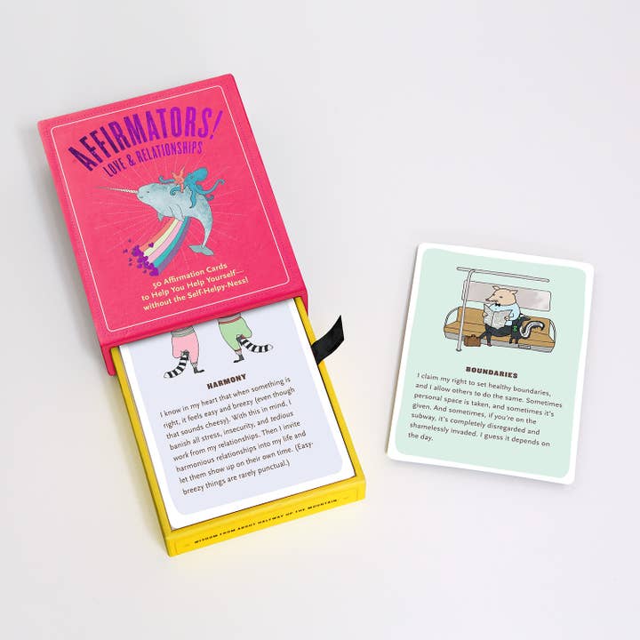 Knock Knock - Wholesale Tarot Cards - Affirmators!® Love & Relationships: 50 Affirmation Cards