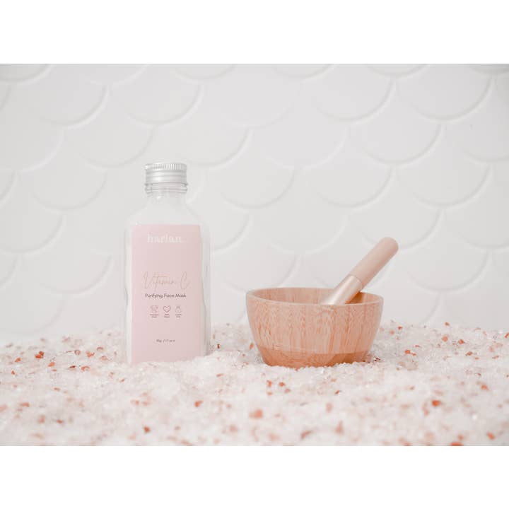 Harlan Skin - Wholesale Skincare face mask - Harlan Vitamin C Purifying Pink Clay Face Mask2