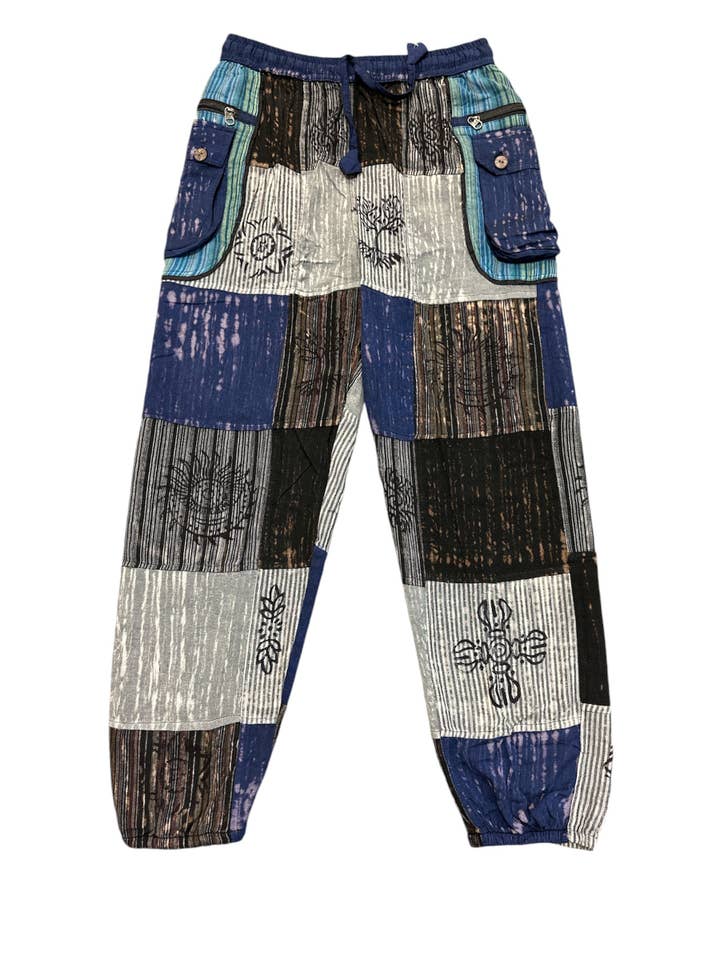 Bohemian Patchwork Cargo Pant D1000 for wholesale by Rising International Inc