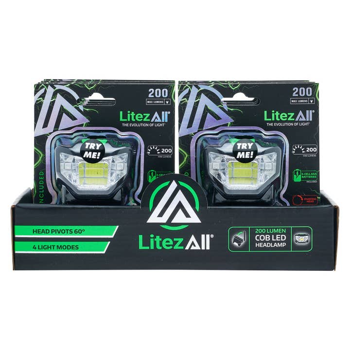 LitezAll - Wholesale Flashlight - LitezAll Quattro 4 Mode LED Head Lamp25