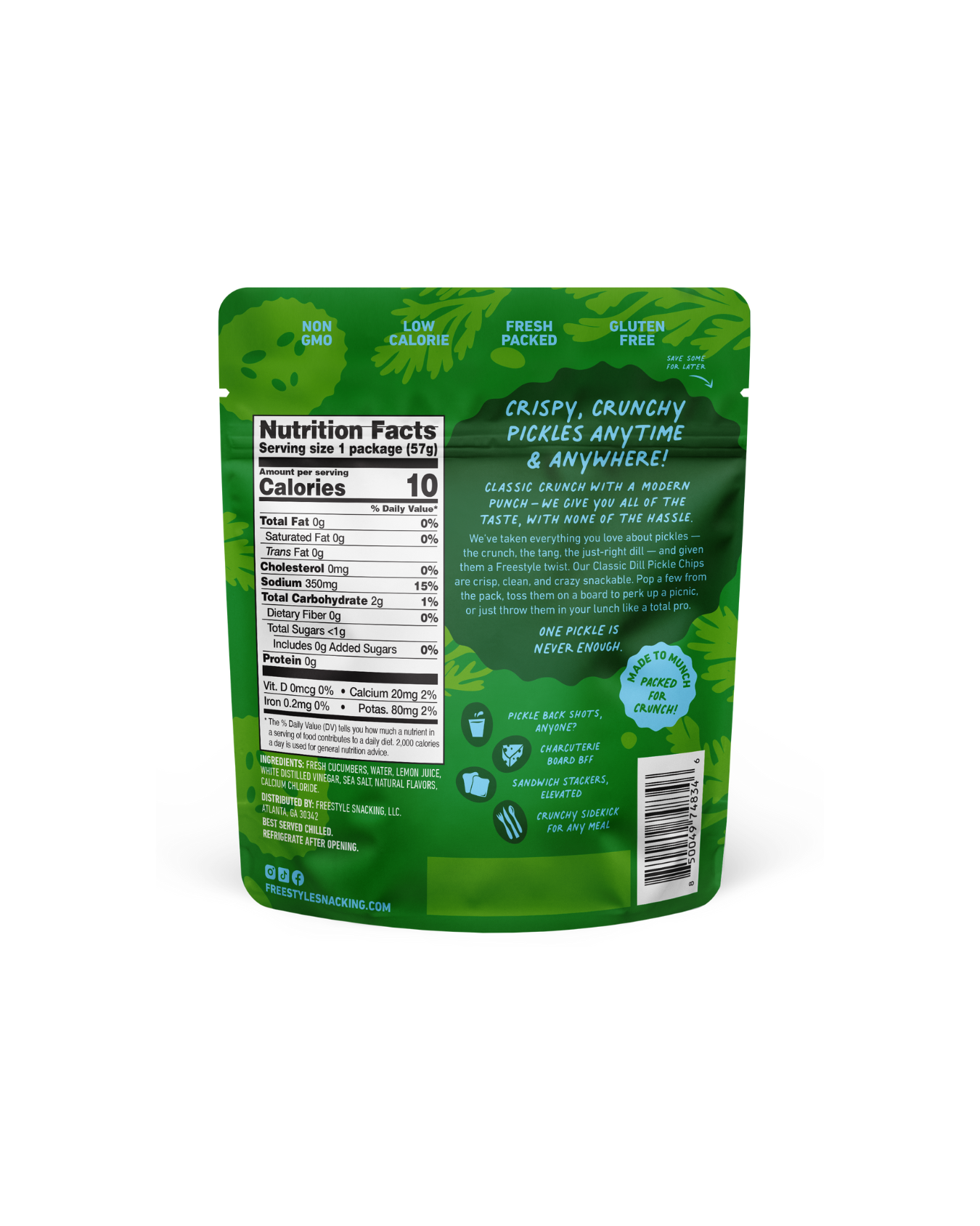 Freestyle Snacks - Wholesale Chips - Classic Dill Pickle Chips 3.5oz - Freestyle Snacks4