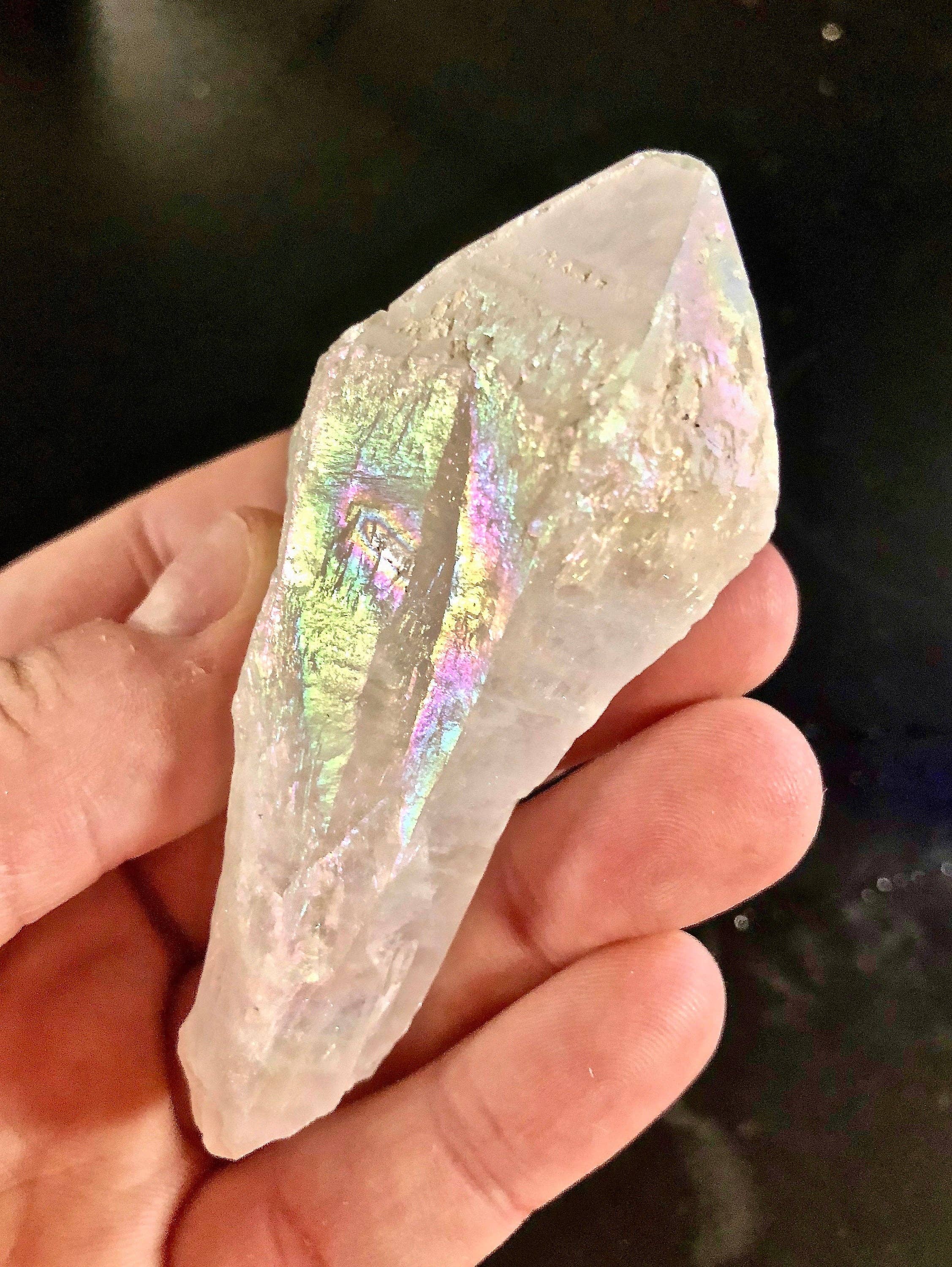 New Moon Beginnings - Wholesale Spiritual Stone/Crystal - Raw Angel Aura Quartz Crystal Point7