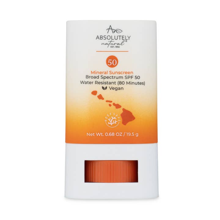 Absolutely Natural Skincare - Wholesale Sunscreen - SPF 50 Mineral Sunscreen Stick