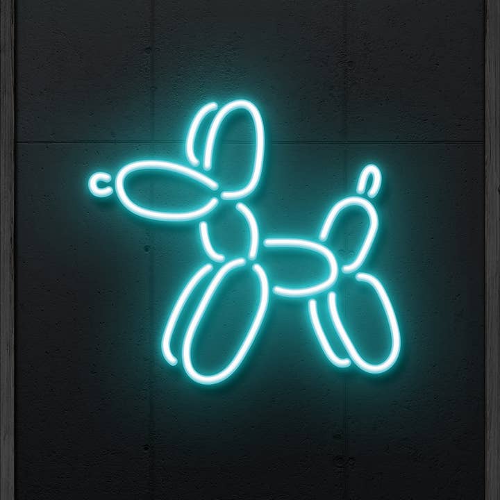 Neon Balloon Dog Art Print and other Purchase Wholesale balloon art. Free Returns & Net 60 Terms on Faire trending on Faire.