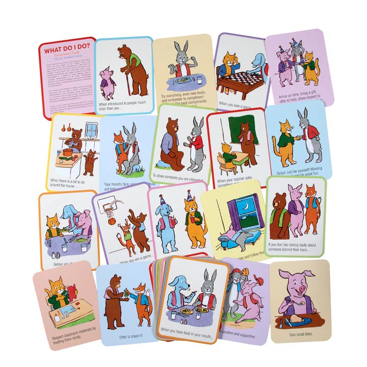 eeBoo - Wholesale Learning Cards - Kids & Baby - What Do I Do? Conversation Cards2