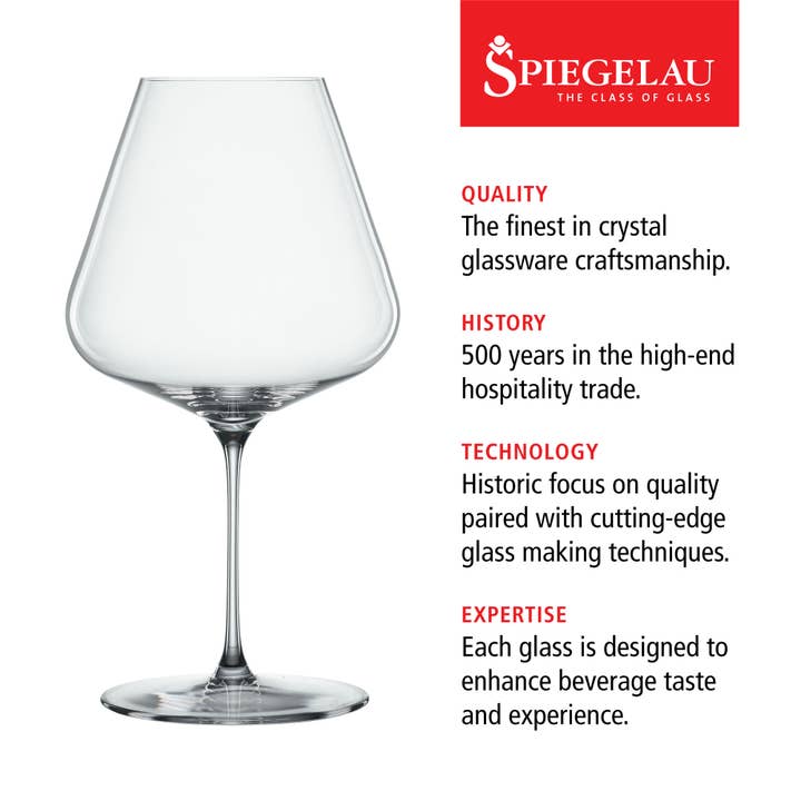 Spiegelau - Wholesale Wine Glass - Definition Crystal Burgundy Wine Glasses Set of 25