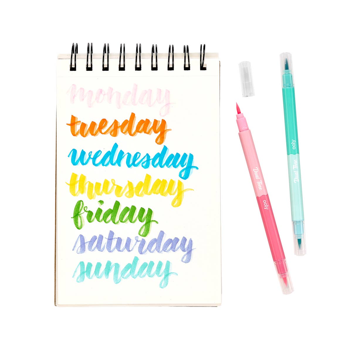 OOLY - Wholesale Marker - Dual Tone Double Ended Brush Markers (Set of 12 / 24 Colors)3