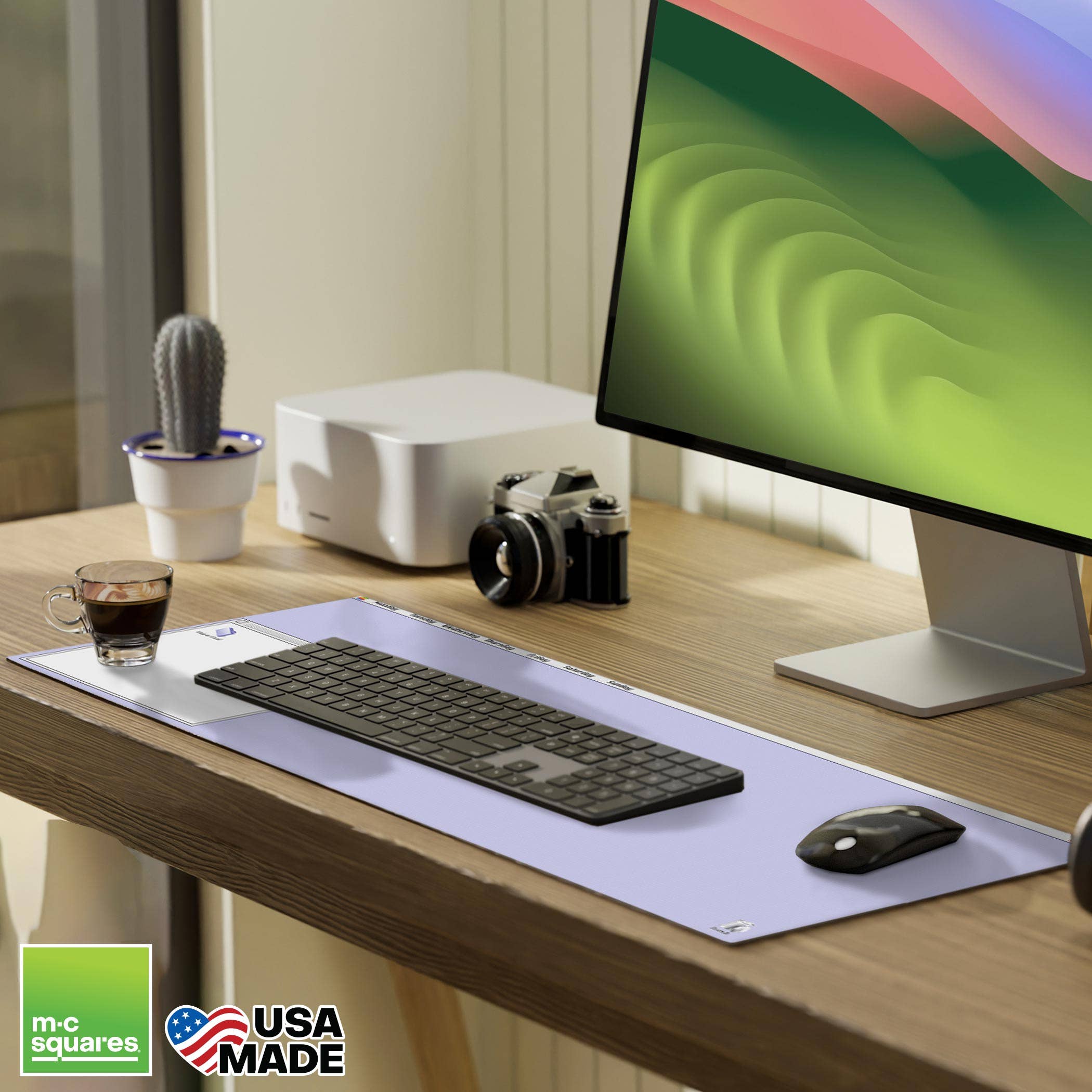 M.C. Squares - Wholesale Mousepad/Trackpad - M.C. Squares 3-in-1 Dry Erase Desk Mat, Mouse Pad & Retro Te6