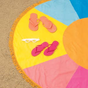 Sunshine + Stripes Quick Dry Beach Towel - Sunshine + Saltwater