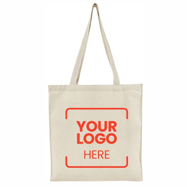Branded Canvas Book Tote Bag | Reusable Gusseted Everyday for wholesale by US Bags