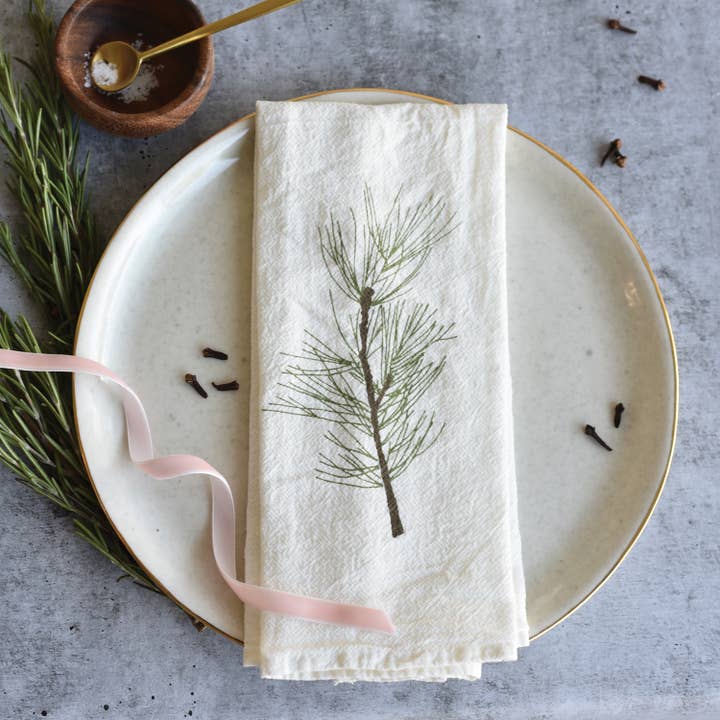 June & December - Vente Serviettes de table en tissu - Lot de 4 serviettes de table