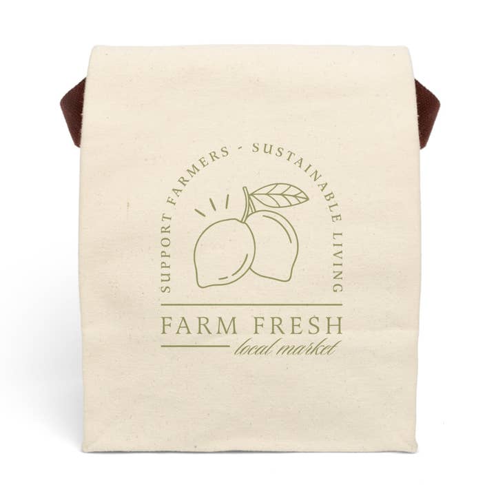 Canvas Lunch Bag for wholesale by My Paper Box