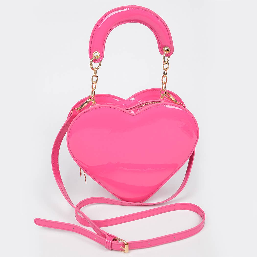 3AM BY H&D ACCESSORIES - Wholesale Crossbody Bag - Women's - Enamal Heart Shape Crossbody Bag9
