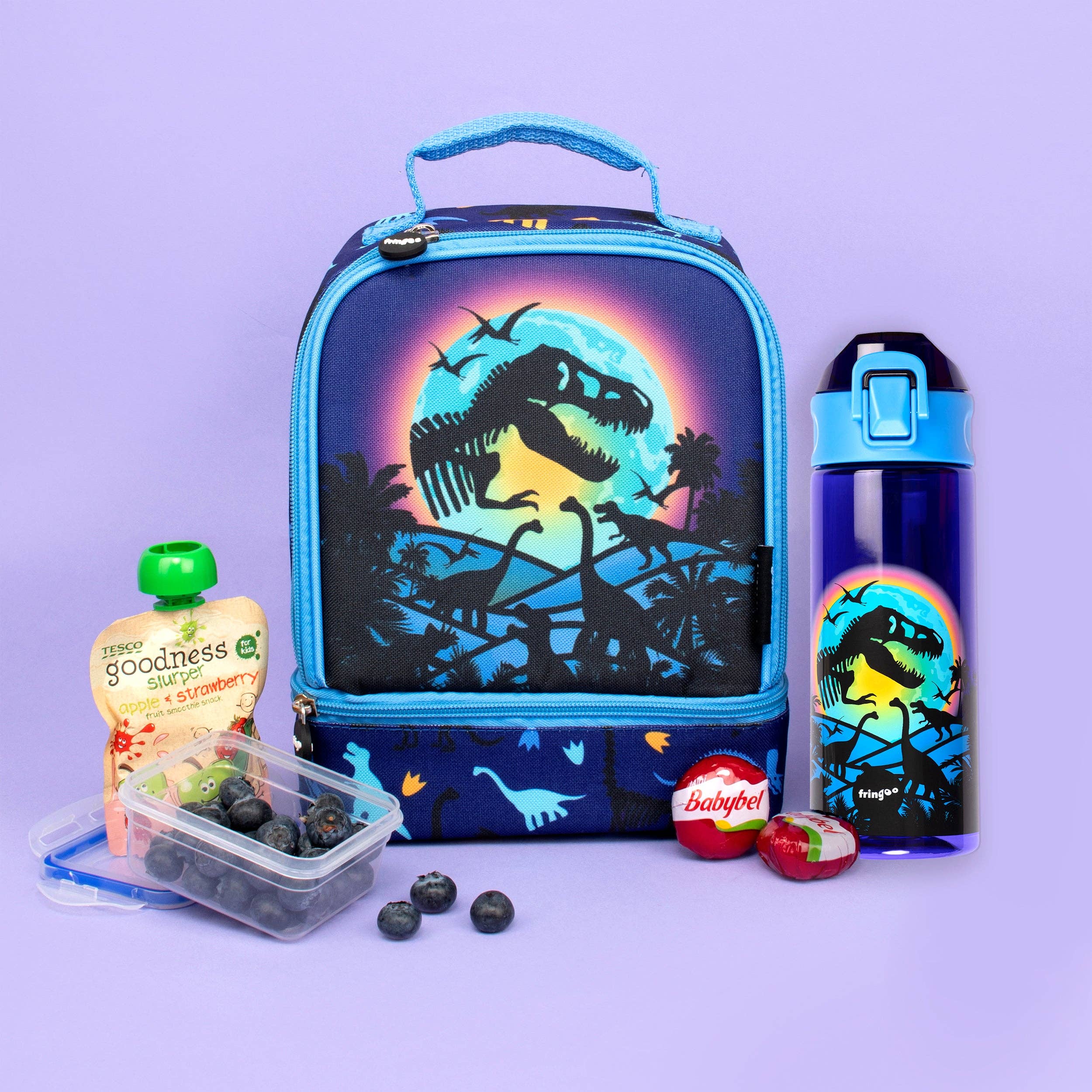 Fringoo Group Ltd - Wholesale Water Bottle - Flip Top Water Bottle 600ml - Dinosaur Moon2