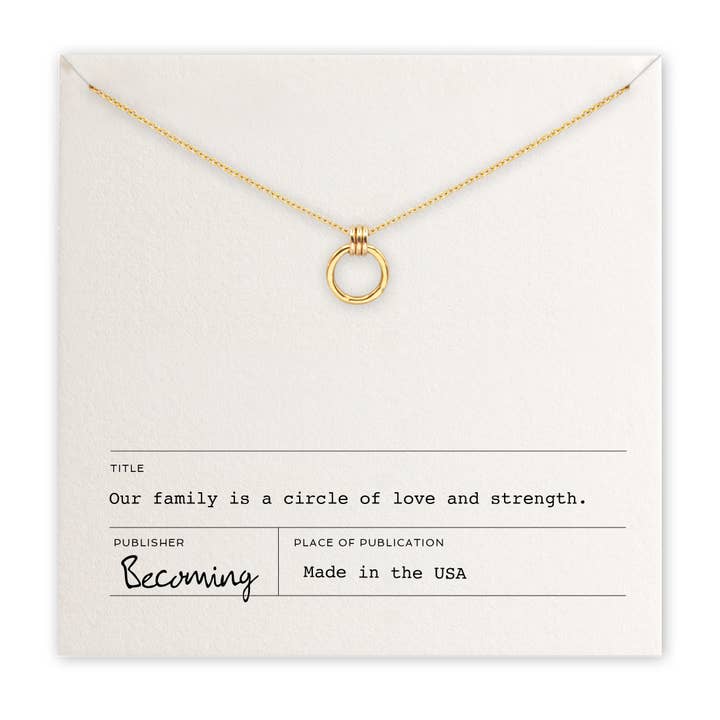 Collier Family Circle pour la vente par Becoming Jewelry