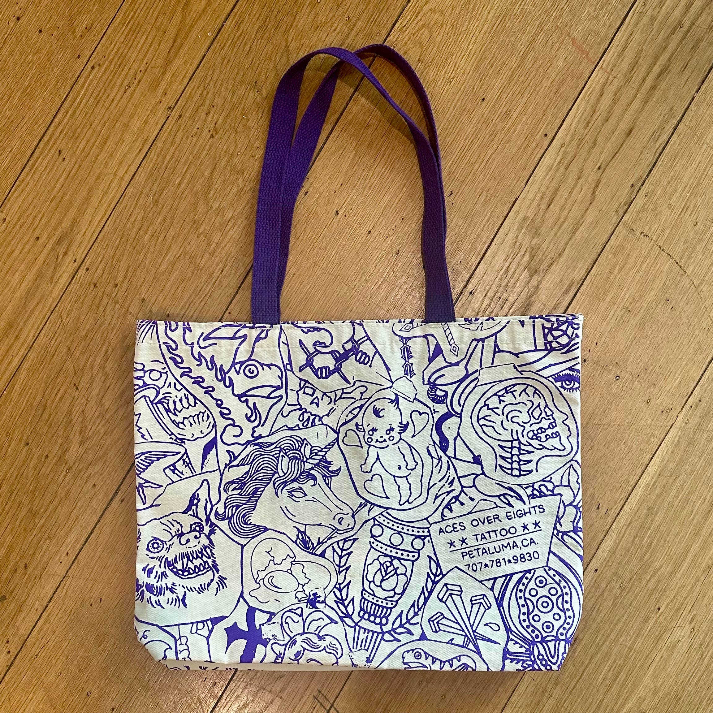 Foolish Fetish - Wholesale Tote Bag - Unisex - Tattoo Stencil Tote Bag4