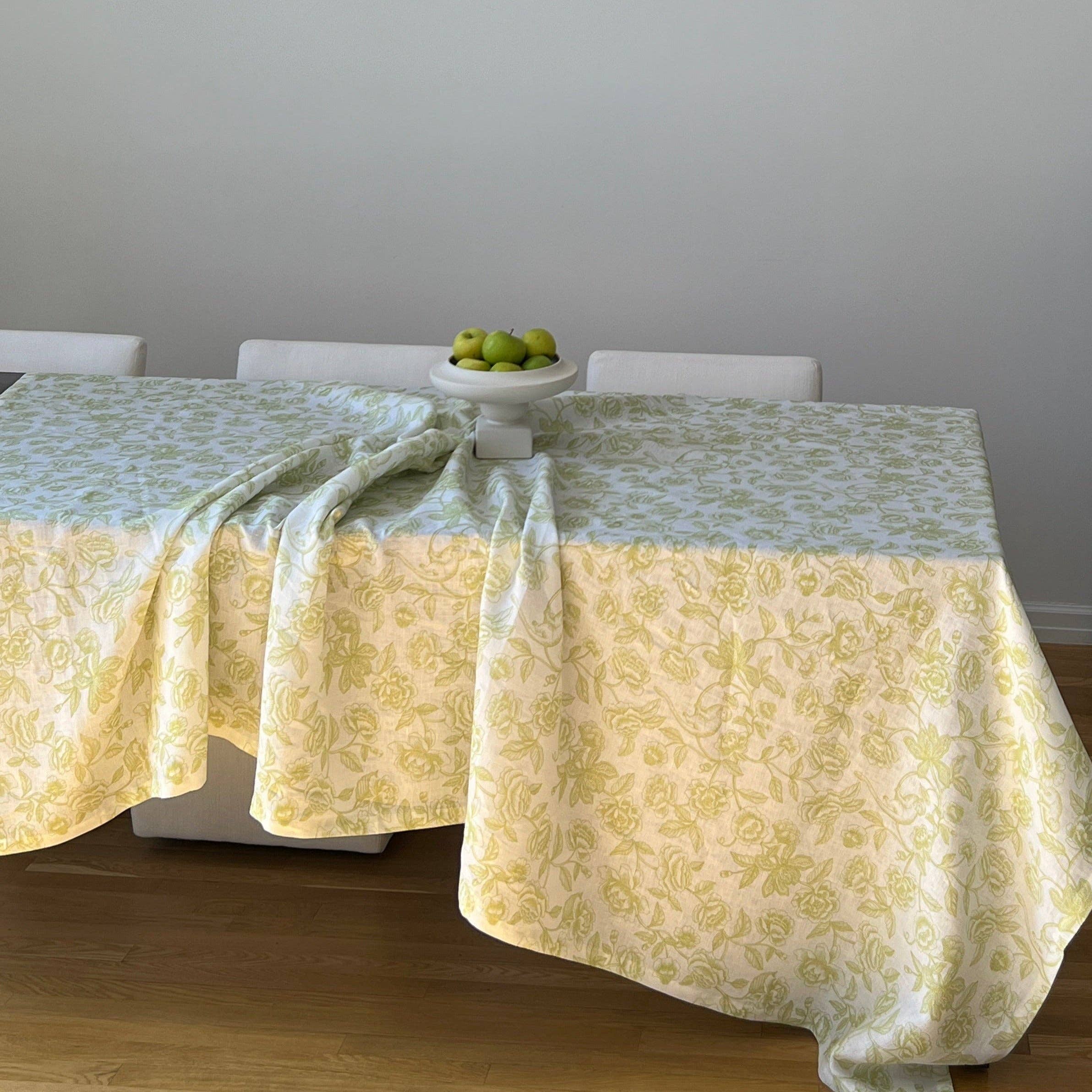 Ro’Table NYC - Wholesale Tablecloth - Ivory Flora Parlour Tablecloth2