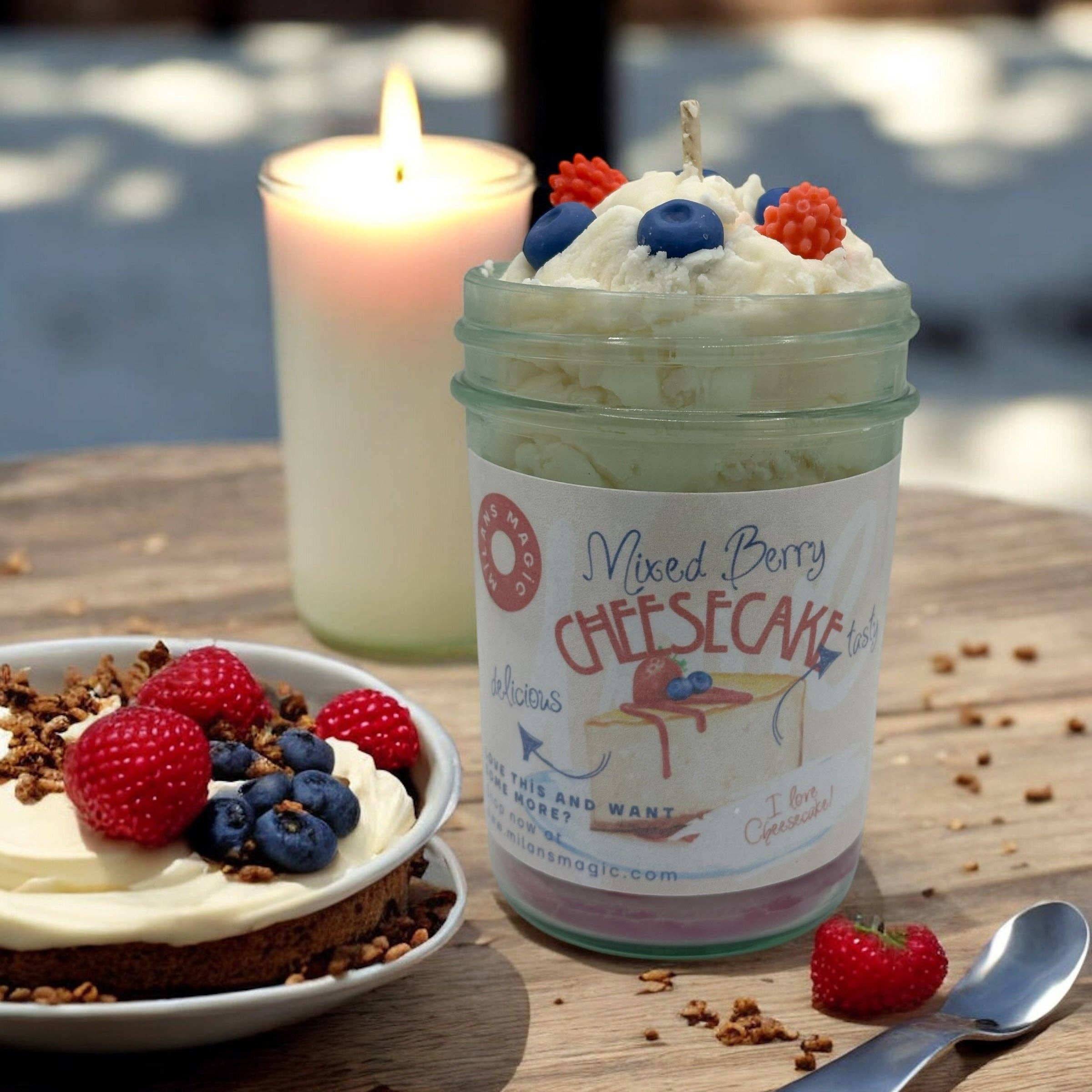Milans Magic - Wholesale Jar/Filled Candle - Wild Berry Cheesecake3