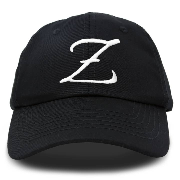 DALIX Initial Hat Letter Z Womens Baseball Cap Monogram for wholesale by Dalix
