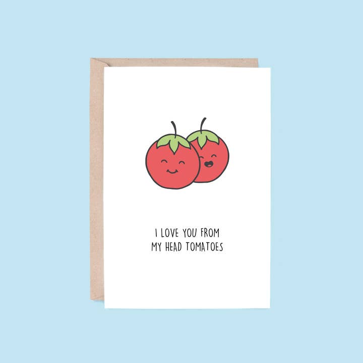 Hey Hunny - Wholesale Love card - Love & Care Card: From My Head Tomatoes | Tomatoes