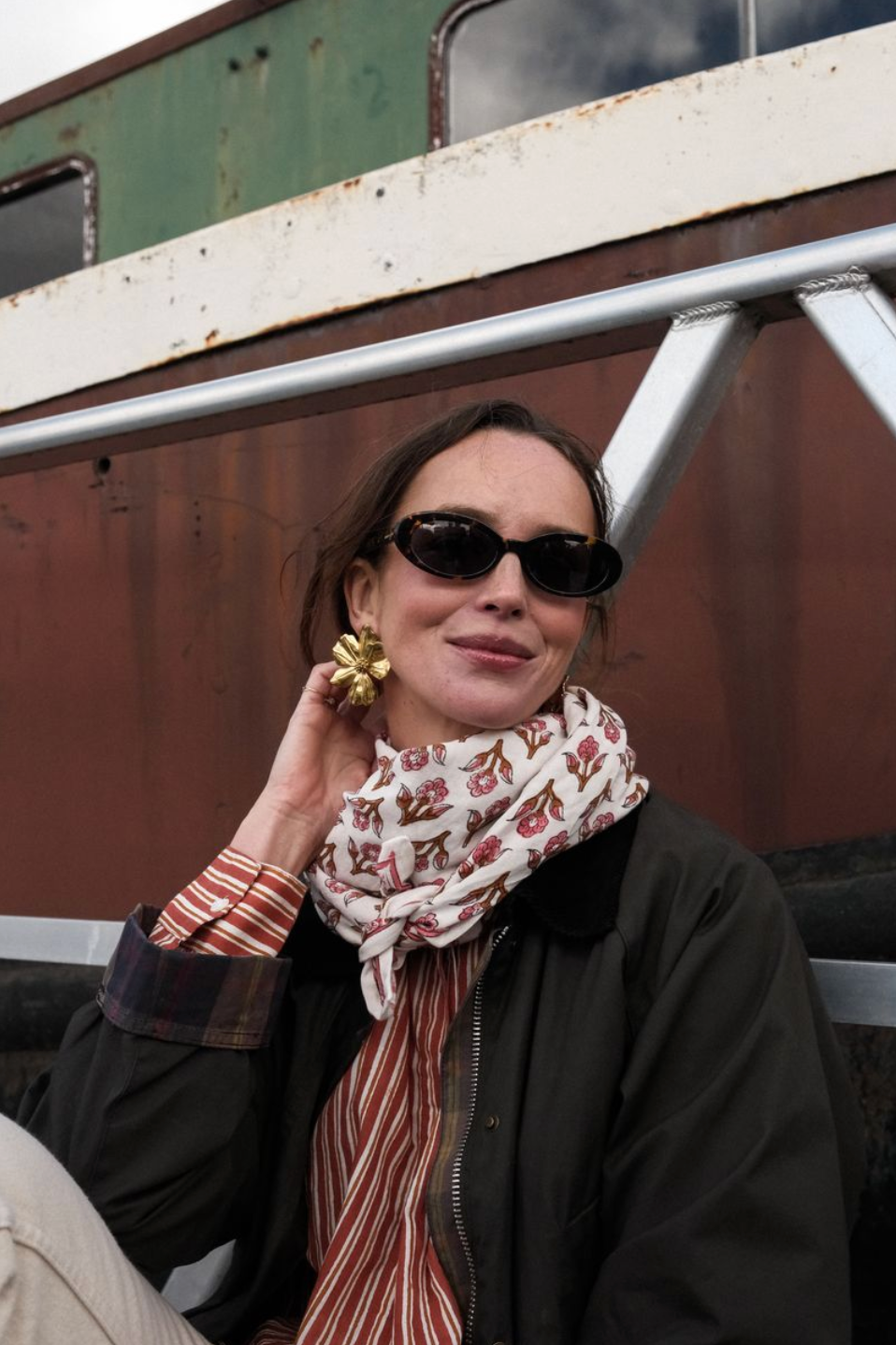 SO FAMILY - Wholesale Scarf - Women's - Lise Café Adult Scarf 100 cm0