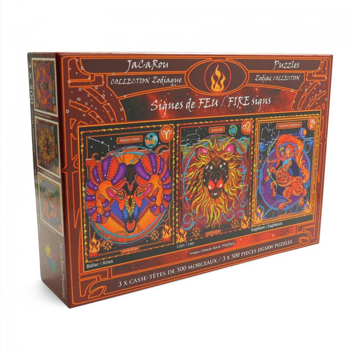 Fire Signs 3 x 500 piezas rompecabezas para venta al por mayor de JaCaRou Puzzles Inc.