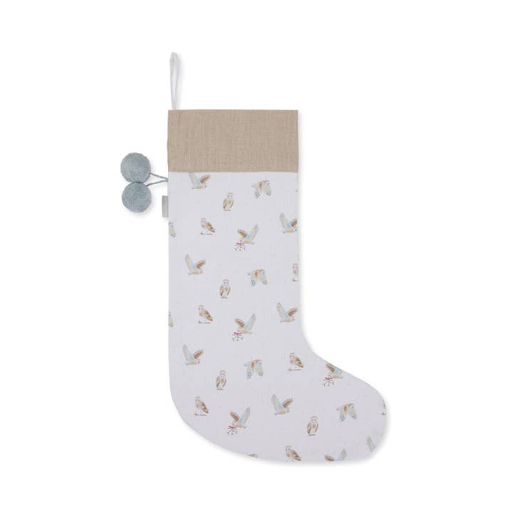 Sophie Allport – wholesale Holiday Stocking – Snowy Owls Christmas Stocking4