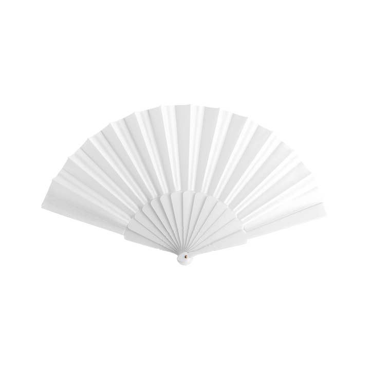 eBuyGB Craft Blanks - Wholesale Handheld Folding Fan - Handheld Folding Coloured Plastic Manual Fan Summer Holiday