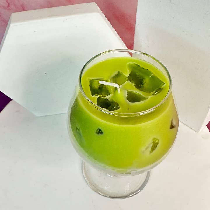 Carol Cao – wholesale Prydnadsljus – Grön mocka kaffe ljus - soja ljus - kaffe latte ljus6