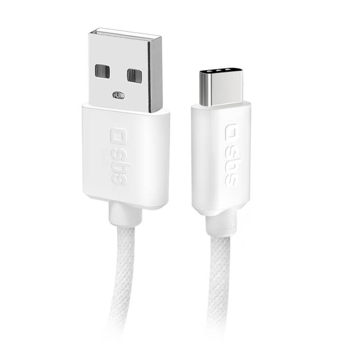USB-A - USB-C-Tuchkabel mit Kabelclip, 1,5 Meter für den Großhandel von SBS