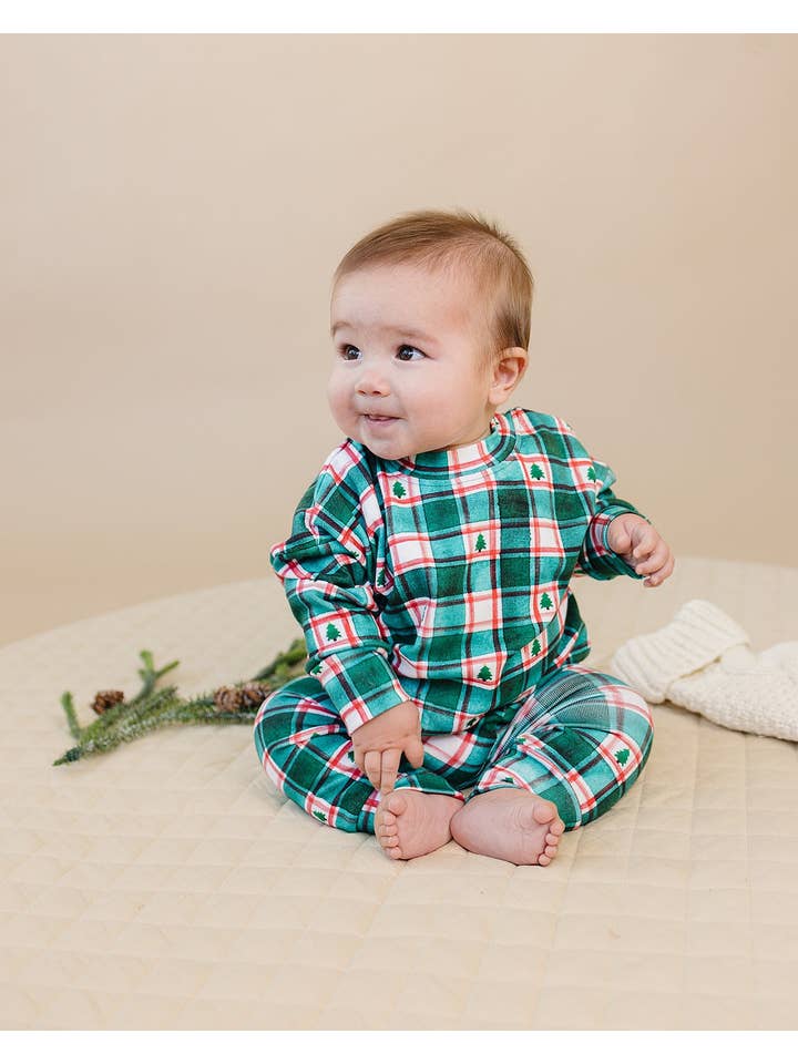 Lucky Panda Kids - Wholesale Top & Pant Set - Baby - Jogger Set | Winter Plaid14