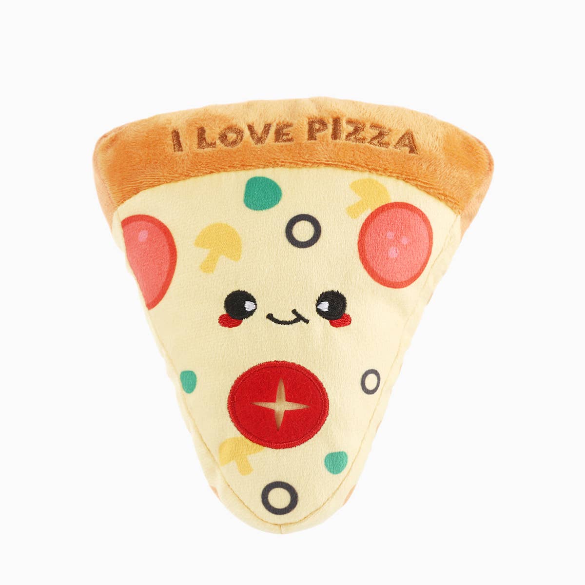 Hugsmart Products Inc - Wholesale Pet Plush Toy - Dog - HugSmart Pet - Food Party | Pizza - Dog Plush Toy