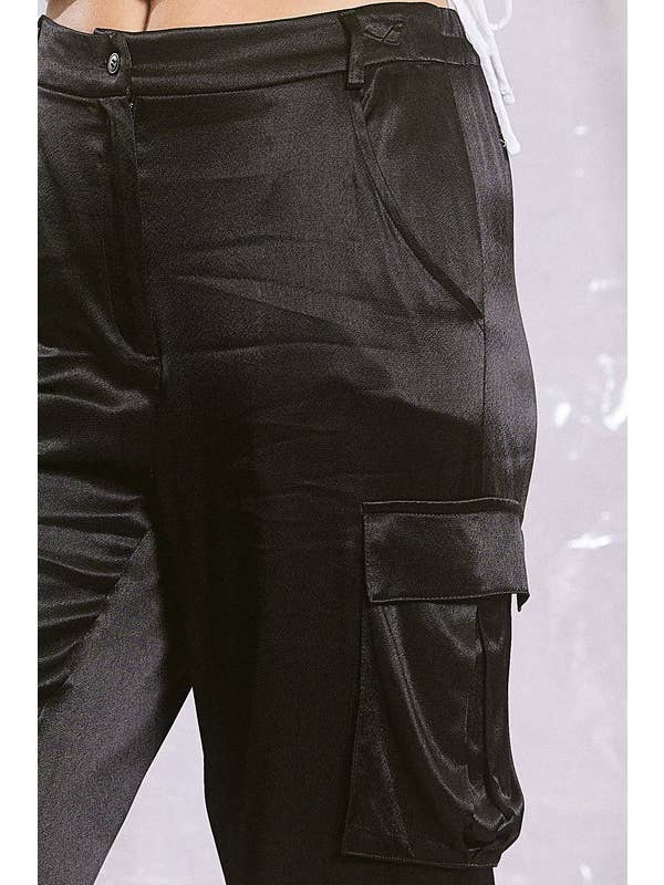 ILLA ILLA - Wholesale Pants - Women's - Satin Cargo Pants17