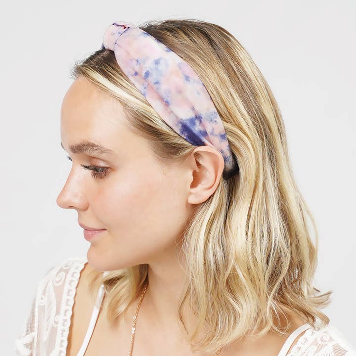 Watercolor Tie Dye Headband for wholesale by Fashion City
