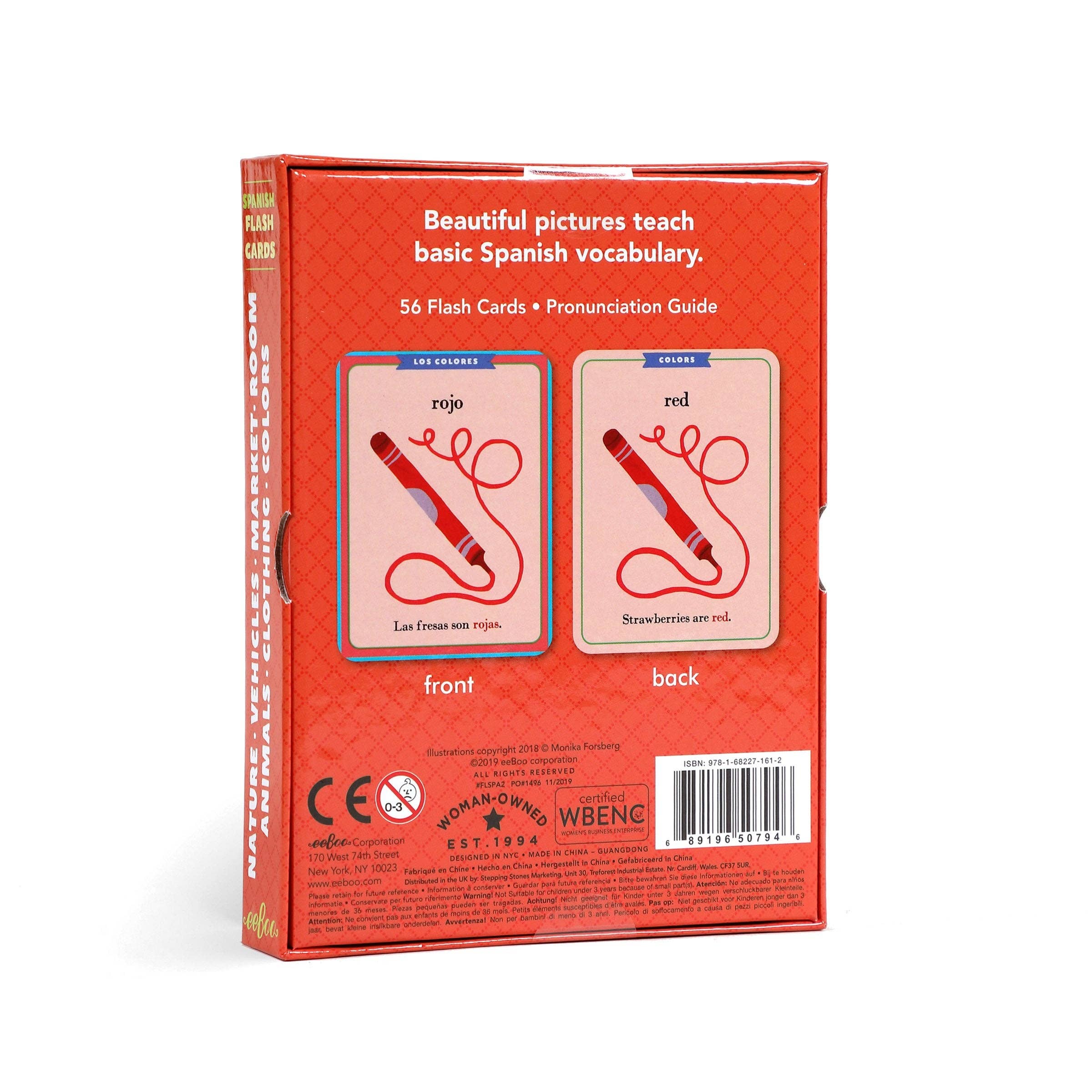 eeBoo - Wholesale Learning Cards - Kids & Baby - Spanish Vocabulary Flash Cards1