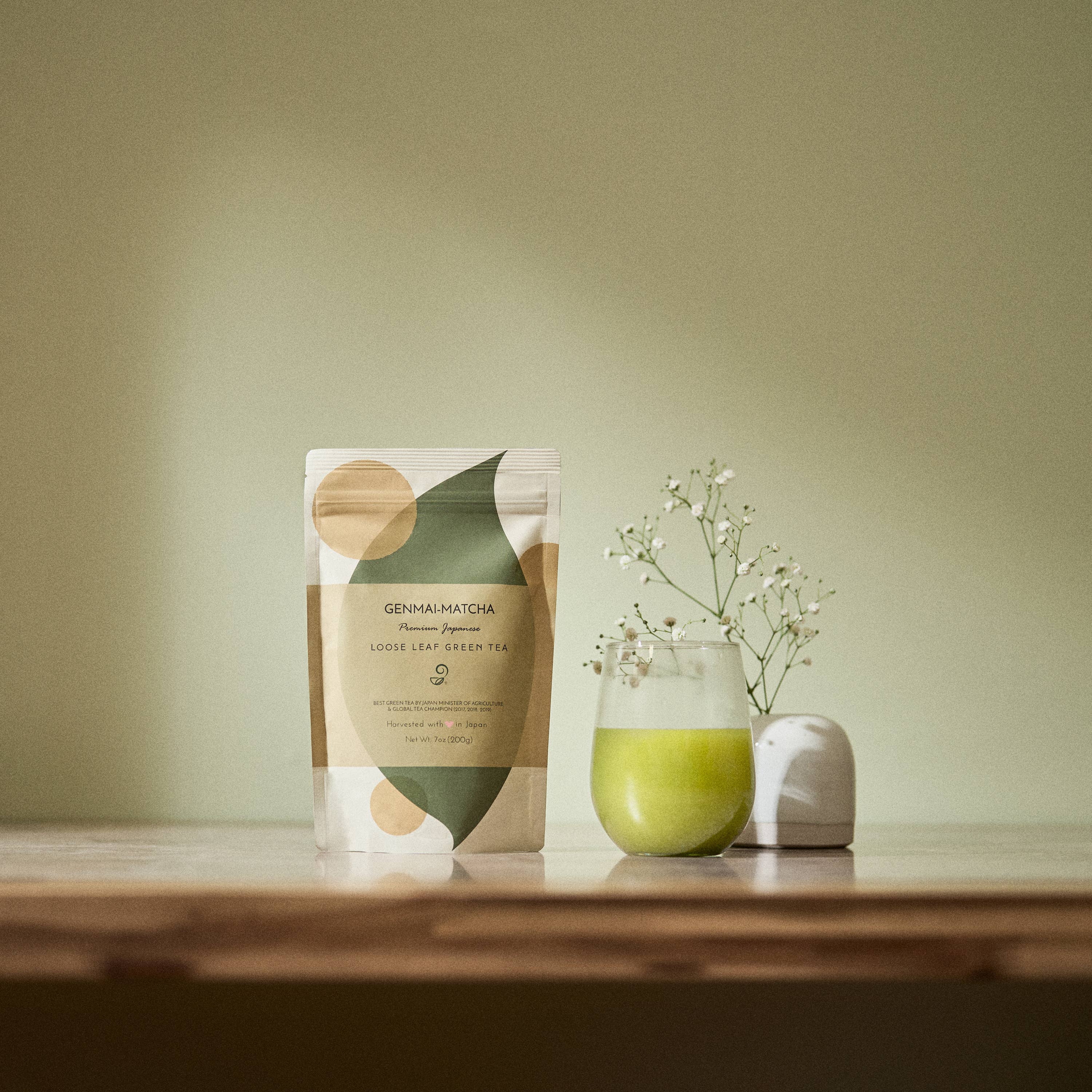 Japanese Green Tea Co. – Engroshandel Sundheds-/detox-te – Matcha Genmai-cha - Premium japansk grøn te (7 oz)6