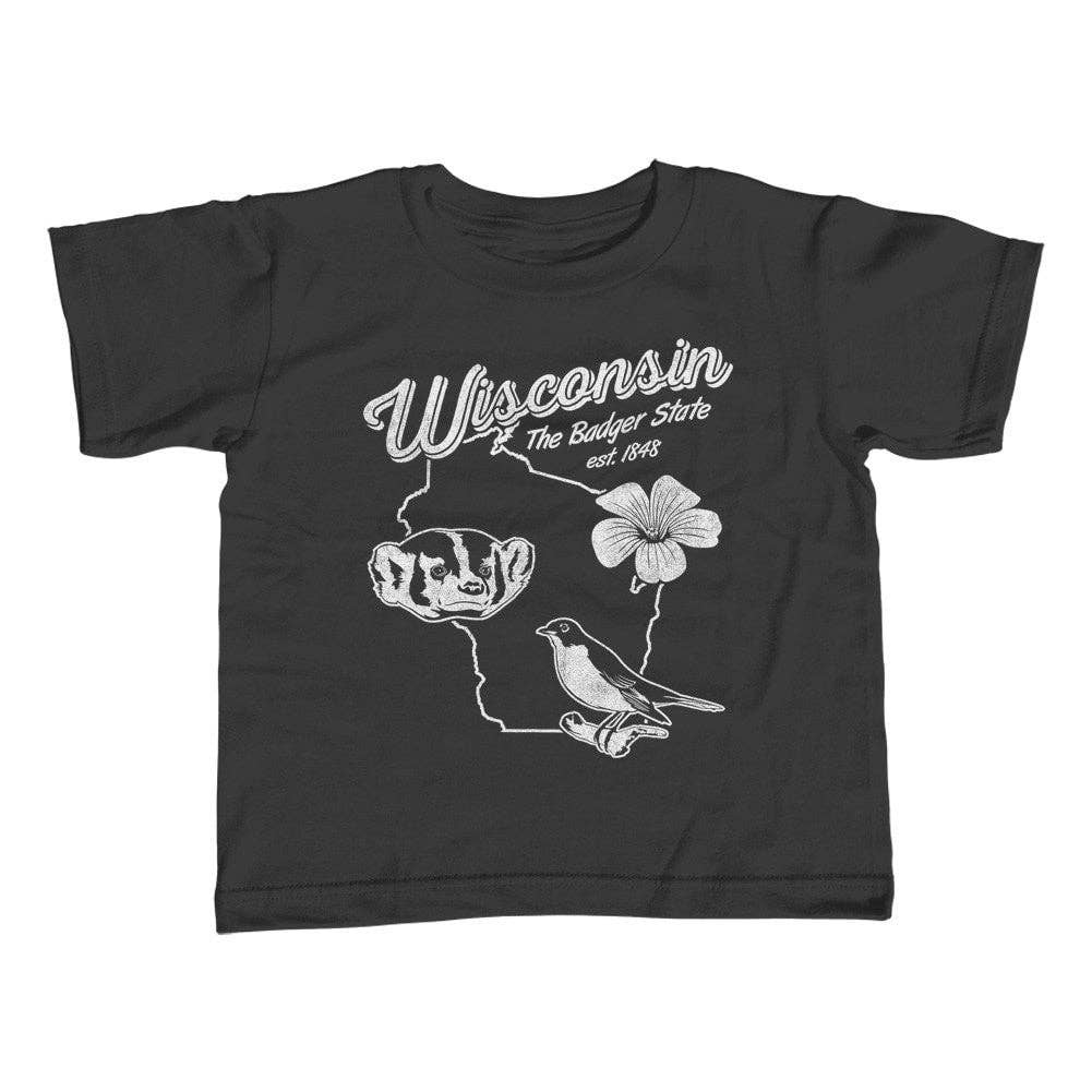 Boredwalk - Wholesale Screen Printed T-Shirt - Kids - Youth Vintage Winsconsin State T-Shirt1