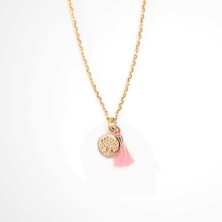 Pia Halskette mit Lebensbaum für den Großhandel von Le Petit Lien de Paris