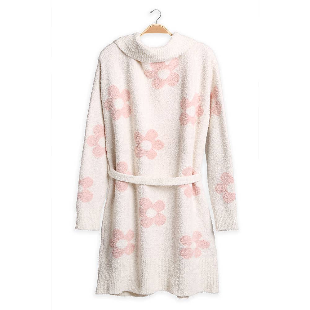Sensibling Corp. - Vente Peignoir – femme - Robe à marguerites avec poches et ceinture3
