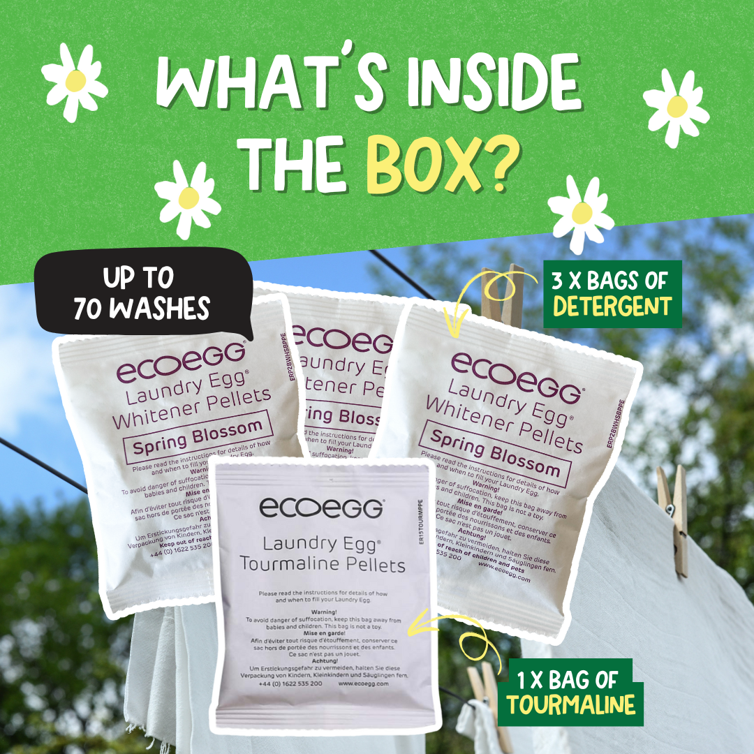 Ecoegg - Venta al por mayor Cápsulas/ polvos de detergente para ropa - Pellets de recarga para ecoegg Laundry Egg - Floral de primavera para 70 lavados1