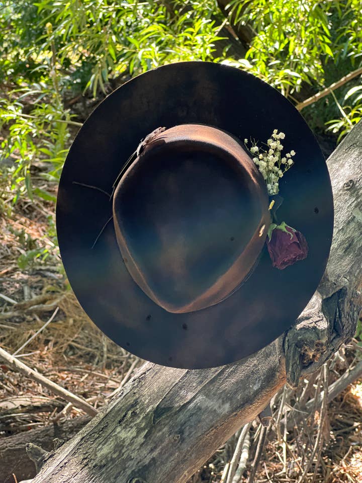 ( The Rose ) Handmade - Wide Brim - Western Hat for wholesale by Remedy Hat Company