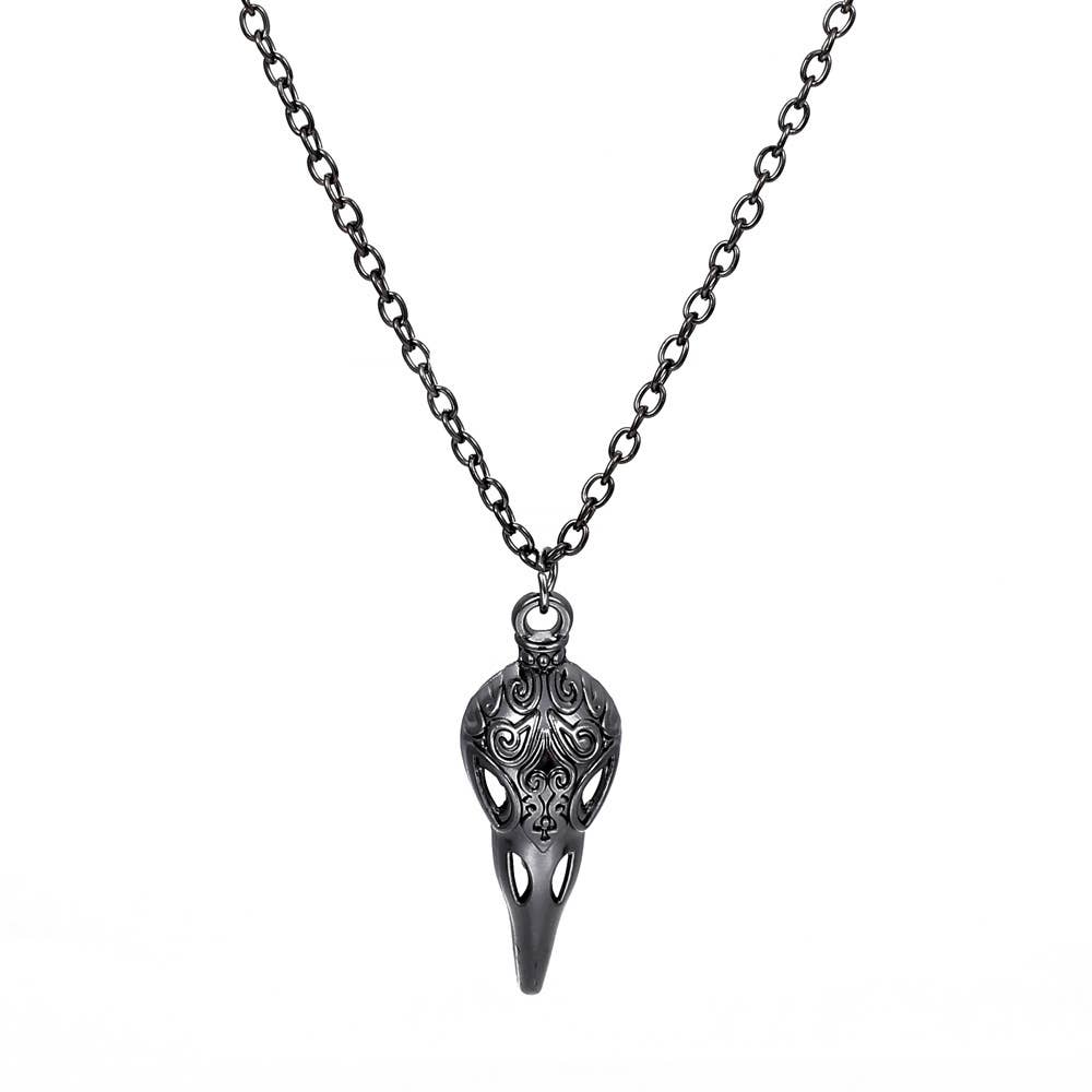 SALINA TRADING INC - Wholesale Pendant/Charm Necklace - Unisex Gothic Punk Skull Bat Wing Couple Necklace3