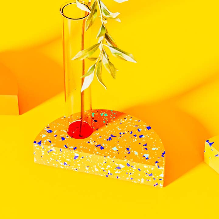 Half Circle Glass Tube Vase Mould for wholesale by Minimouldfactory