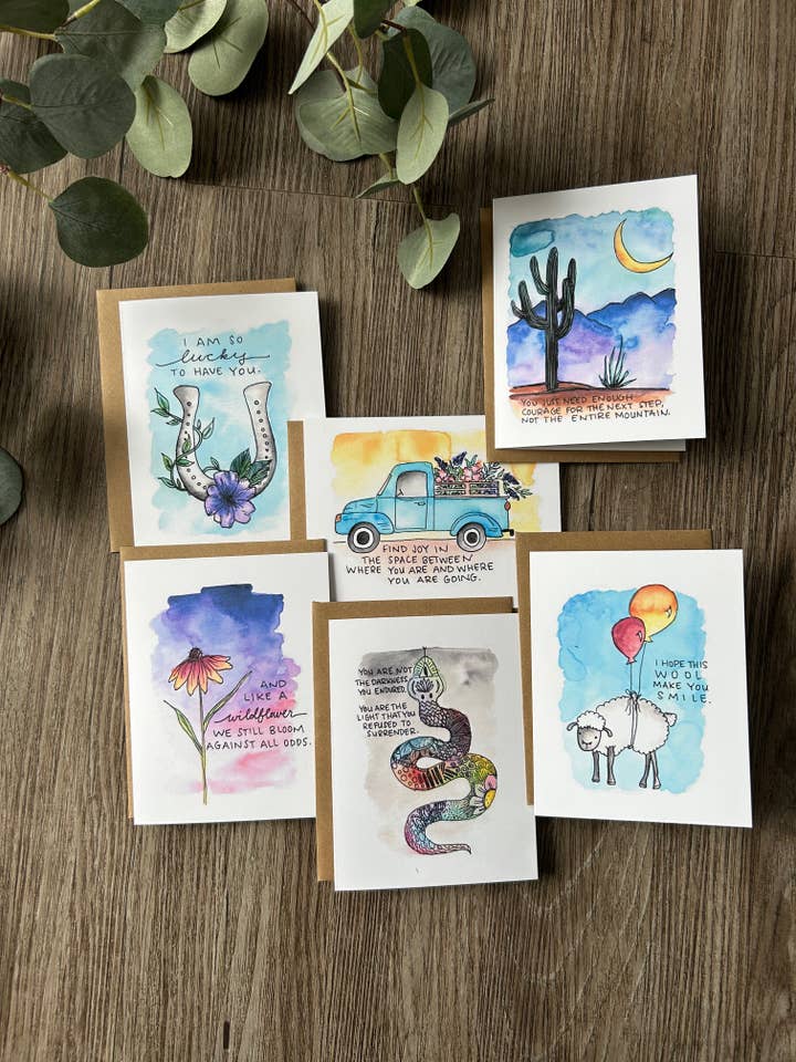 Assorted 6 Pack - Well Wishes 7.0 for wholesale by Ink + Splash