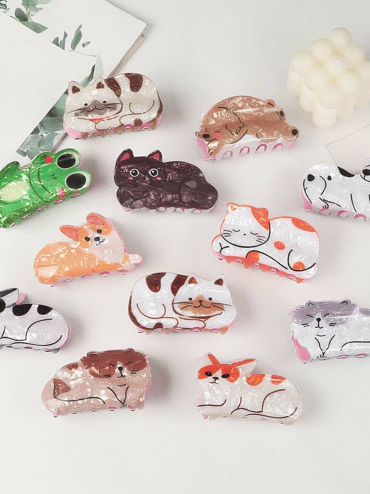 CWAHA1315_CUTE ANIMAL SERIES HAIR CLAW CLIP for wholesale by NINEXIS