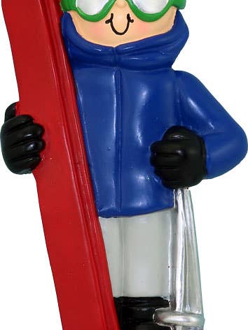 Skier: Male for wholesale by Ornament Central