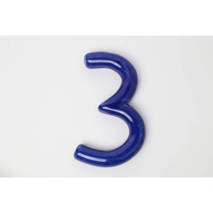 Numéro d'adresse de la maison bulle - Bleu pour la vente par Touchstone